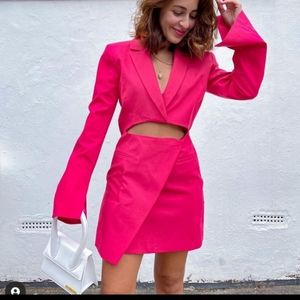 Zara Cut Out Blazer Dress, Size L